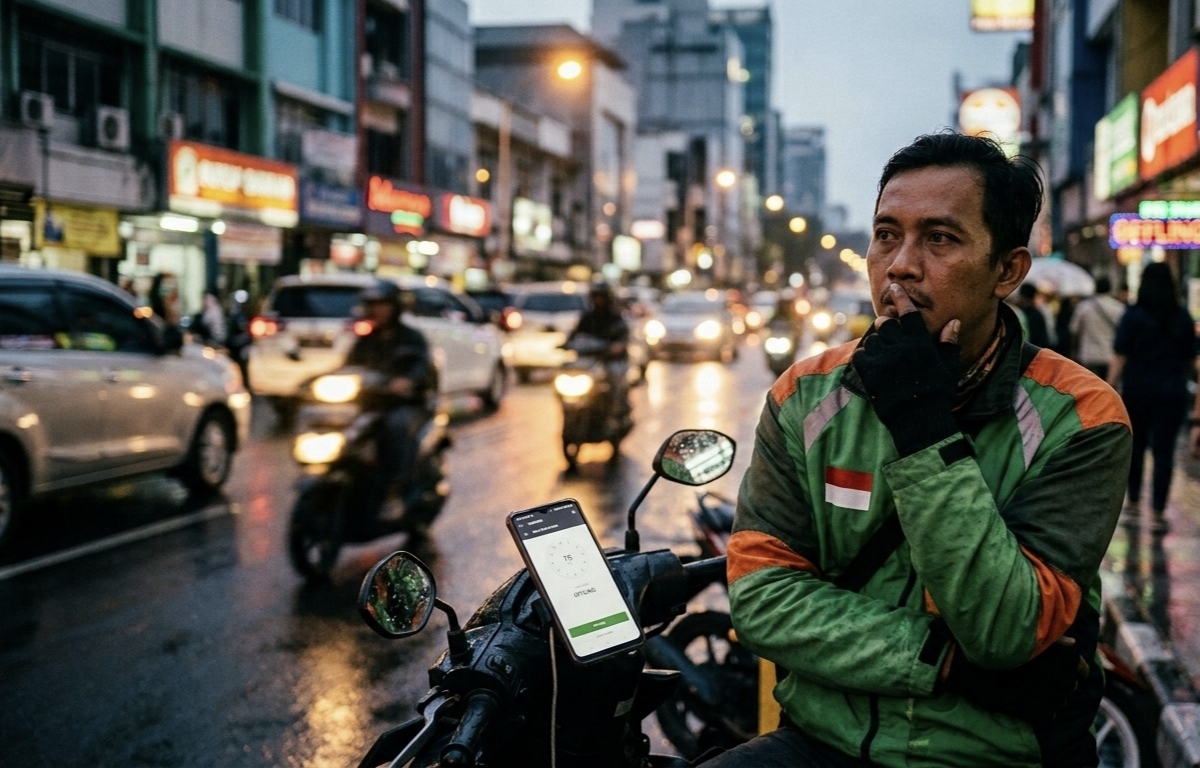 Driver Ojol Gigit Jari: Perpres 92:8 Sudah Diteken, Tapi Gojek Dan Grab Masih Belum Gerak? Prabowo sudah tanda tangan, Juni sudah lewat. Tapi pengemudi ojol masih menunggu, ada apa sebenarnya?